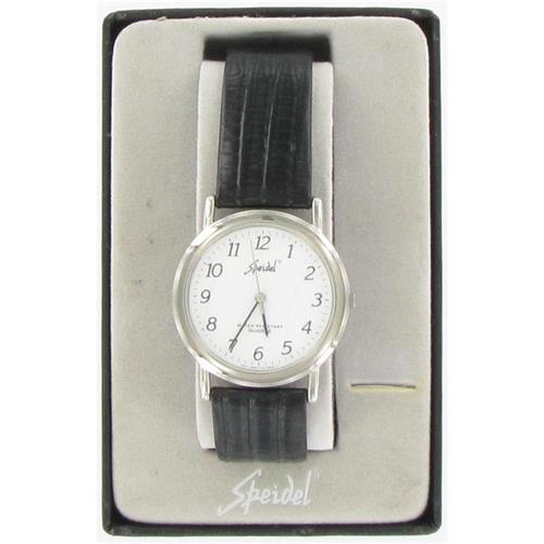 Black Leather Watch WW00584N