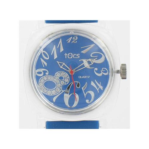 Men's Blue 40003 Watch w/ Transparent Case WW02300N