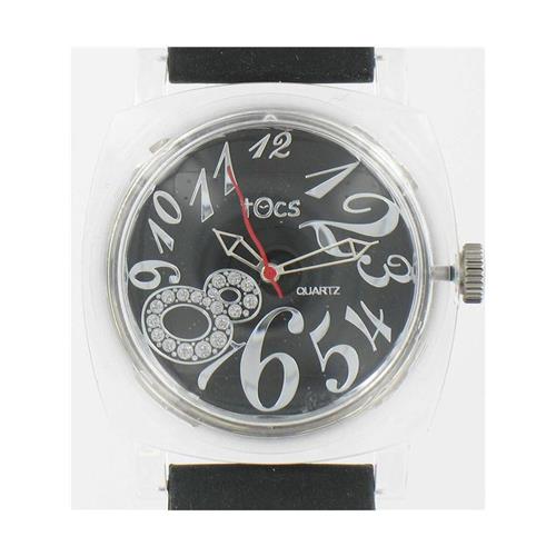 men's Black 4003 Watch w/ Transparent Case WW02304N