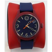 Unisex 07301453 One Silicone-Wrapped Stainless Steel Watch with Blue Band 07301453