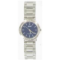 Silver Tone Blue Dial Watch WW00591N